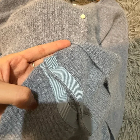 Sezane Gaspard Cardigan Bleu Vintage. - Size S - Picture 4 of 9